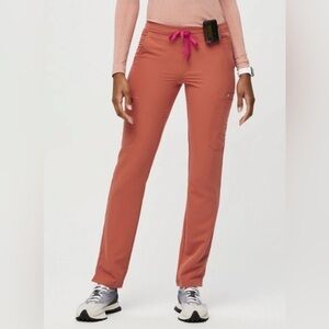LTD ED COLOR! Figs Women’s High Waisted Yola Pants, Size: XS, Color: Terracotta